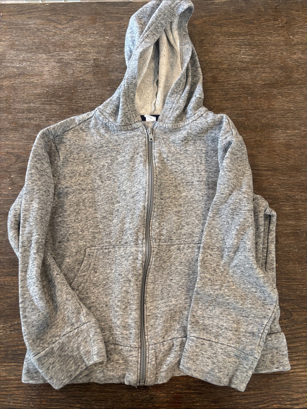 Kids Old Navy Light Heather Gray Zip Hoodie